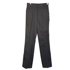 Firenze Boys Cargo Chino Pants Black Size 16 R NWT Prep School Uniform Vintage